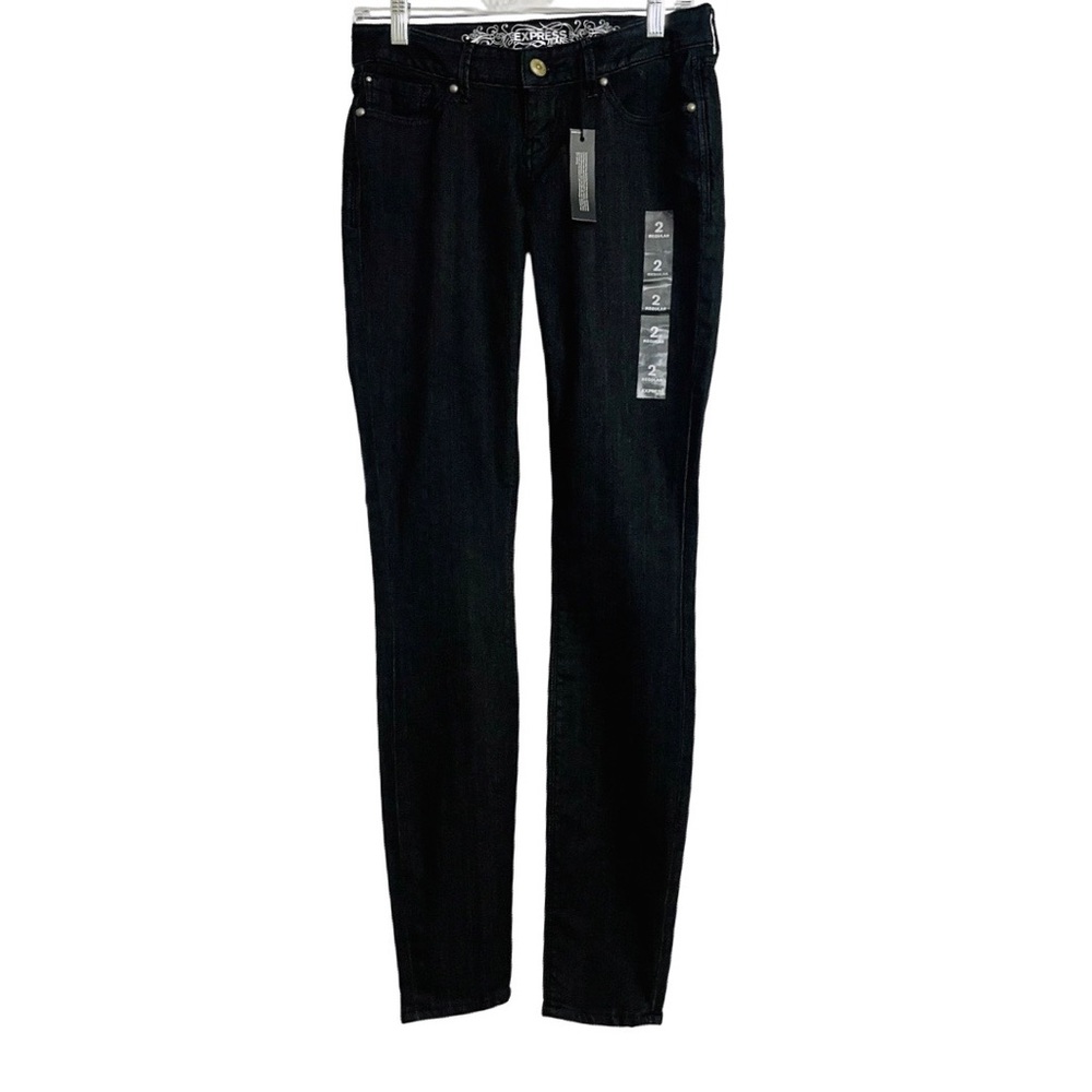 EXPRESS - Women's Ultra-Low Rise "Zelda" Slim Fit Jean Leggings - Size: 2R